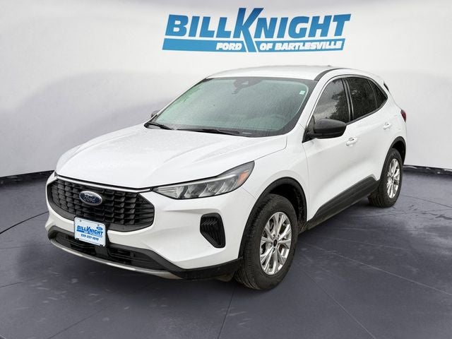 2024 Ford Escape Active in Oxford White — front three-quarter view