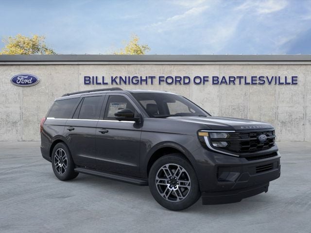 2026 Ford Expedition Active in Dark Matter Gray Metallic — front three-quarter view