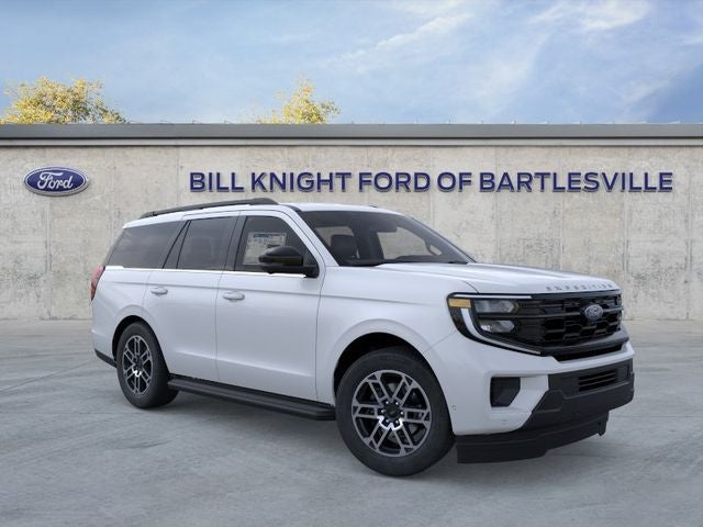 2026 Ford Expedition Active in Space Silver Metallic — front three-quarter view