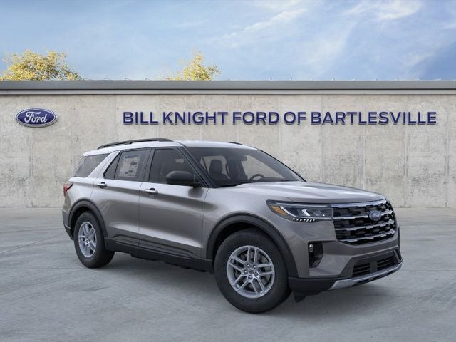2026 Ford Explorer Active in Carbonized Gray Metallic — front three-quarter view