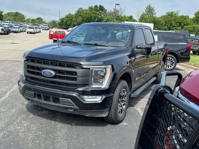 2022 Ford F-150 Lariat in Gray — front three-quarter view