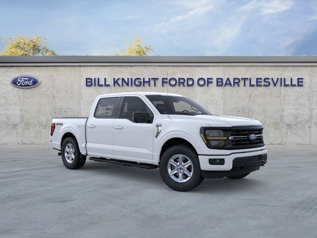 2026 Ford F-150 XLT in Oxford White — front three-quarter view