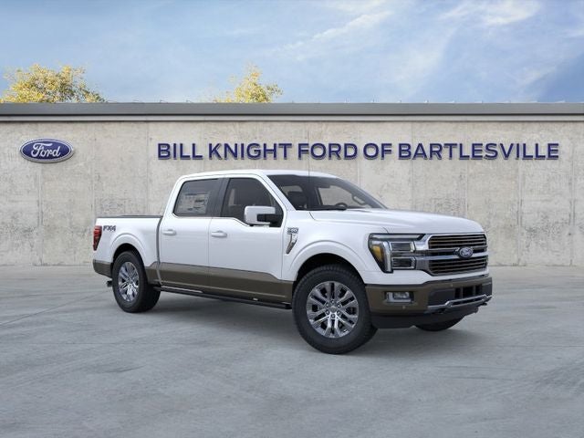 2026 Ford F-150 King Ranch in Star White Metallic Tri-Coat — front three-quarter view