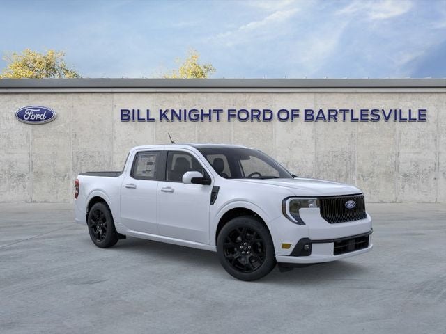 2026 Ford Maverick Lobo Standard in Space White Metallic — front three-quarter view
