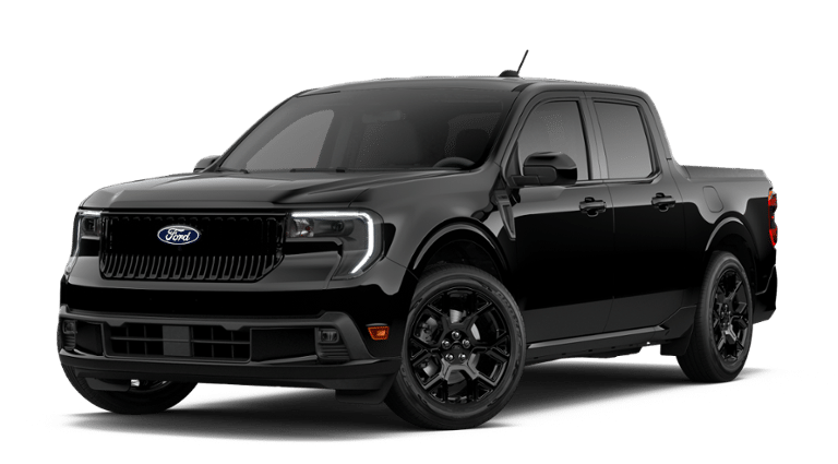2026 Ford Maverick Lobo Standard in Shadow Black — front three-quarter view