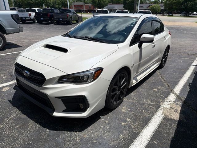 2021 Subaru WRX Limited in Crystal White Pearl — front three-quarter view